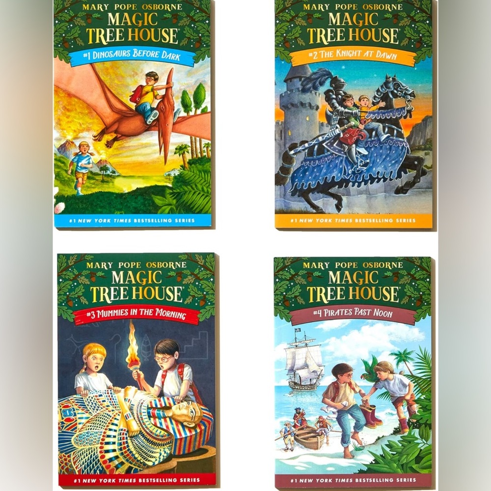Magic Tree House Set, Books 1-4